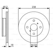 Resim Bosch ÖN FREN AYNASI COROLLA 1.6-ie 16V 87-92 -1.6 ie 16V 88-92 -1.9 D 87-89 AE92 238x18x4DLxHAVALI 