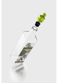 Resim Renga Oslo Desenli 750 Ml Yeşil Kapaklı Cam Yağlık 152012 Yeşil 