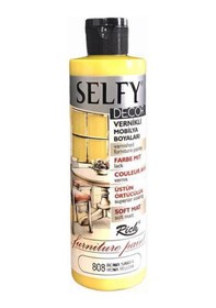 Resim Rich Selfy Decor Vernikli Boya 240 Cc 808 Roma Sarısı 