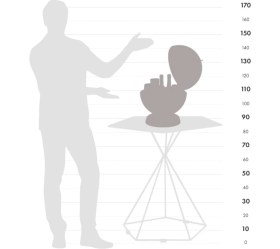 Resim Zoffoli Nettuno Classic Haritalı Dünya Bar 40CM Çap 