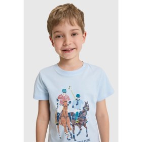 Resim U.s. Polo Assn. Erkek Çocuk Açık Mavi Tişört 50327028-VR003 
