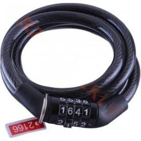 Resim Rectus Zhongli 8x100 CM Kendinden 4 Şifreli Renkli Bisiklet Kiliti Çok Renkli 