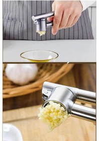 Resim Paslanmaz Çelik Koncıs Sarımsak Ezici Pratik Sarımsak Ezici 