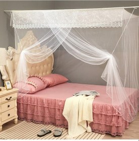 Resim Sones Ev Öğrenci Yurdu İçin Tek Kapılı Cibinlik Kare Çatı, Boyut: 1,5x2,0x1,8 Metre Beyaz 