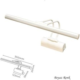 Resim Ayna Üstü Led Banyo Aplik Duvar Ayna Resim Tablo 6w Gün Işığı Led Banyo Apliği Flüt Led Aplik (Beyaz) 