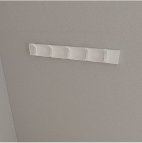 Resim Hepsi3boyutlu Modern Duvar & Kapı Kanca Askılık - 5 Adet Beyaz Kanca Askılık - Model No : 2 Beyaz 
