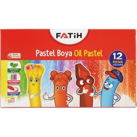 Resim Fatih 12 Renk Pastel Boya Seti Yumuşak Yağlı Pastel Boya Çocuklar ve Öğrenciler İçin Canlı Renkli Boya 
