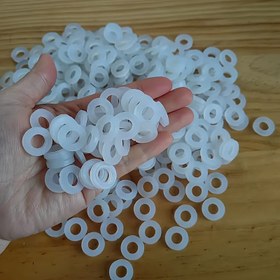 Resim 1/2" Duş Tepsisi Borusu için 6/16 Beyaz Silikon Conta - Sızdırmaz, Isıya Dayanıklı, Yüksek Kalite 