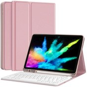 Resim MMPSHOP Ipad Pro 10.5 Air 3 10.5 Uyumlu Bluetooth Özellikli Kalem Bölmeli Klavyeli Tablet Kılıfı 