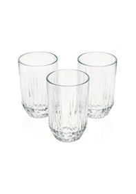 Resim Paşabahçe Echo Damla 3'lü Meşrubat Bardağı - 350 Ml Şeffaf 