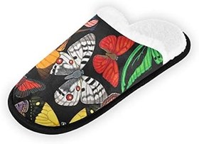 Resim Erkek Kadın Terlik Çelenkli Köpek Peluş Astarlı Rahat Sıcak Mercan Polar Ev Terliği İç Mekan Dış Mekan Spa için 