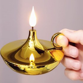 Resim Dekoratif Gold Pilli Mum Lamba 