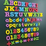 Resim 26 adet/27 adet Çocuklar için Eğitici Manyetik Etiketler - Öğrenme Oyuncakları & Çocuk Oyuncakları için Sayı Buzdolabı Mıknatısları 