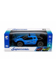 Resim 1:18 Racing Uzaktan Kumandalı Şarjlı Spor Araba - Mavi 