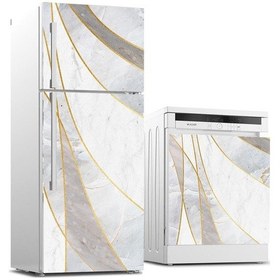Resim Buzdolabı Ve Bulaşık Makinası Beyaz Eşya Sticker Kaplama Soyut Me (540884785) 