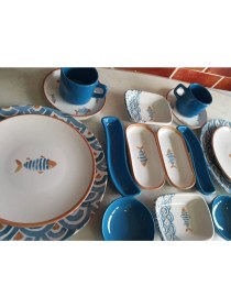 Resim Keramika Koi 16 Parça Kahvaltı Seti 2 Kişilik- Ao 