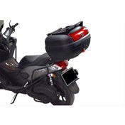 Resim Genel Markalar Motosiklet Çantası Bagajlı Firstbag 48 Litre, Siyah Kırmızı Reflektör, Pp 