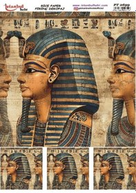 Resim Pirinç Dekopaj Kağıdı 30x42cm Pt-2699 Antik Mısır 