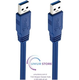 Resim Usb 3.0 Erkek Erkek Kablo 60 Cm Usb 3.0 Kablo 