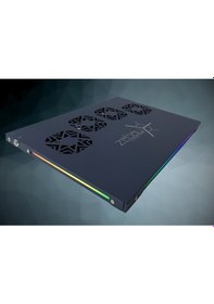 Resim Zebay 4 Fanlı Rgb Ledli Hoparlörlü İnce Oyuncu Laptop Soğutucu 