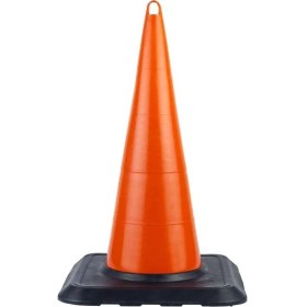 Resim Fm Trafik 90'lık Kırılmaz Trafik Konisi Reflektifsiz Ağırlıklı 