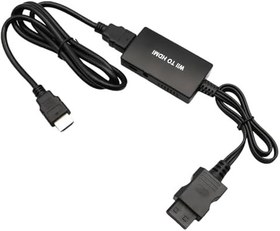 Resim RUIZHI Wii HDMI adaptörü, Wii HDMI adaptörü, Wii Hdmi 1080P/720P Full HD dönüştürücü, 3,5 mm video ses çıkışı soketi ve 1 m HDMI kablosu, Nintendo Wii, TV monitör, projektör, televizyon için 