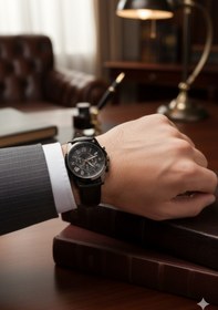 Resim SPECTRUM PREMİUM Yeni Sezon Suni Deri Kordon Roma Rakam Detaylı Erkek Kol Saati 