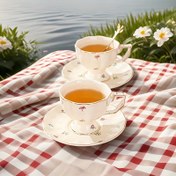 Resim 1 Set Seramik Kahve Fincanları ve Tabağı Ev Mutfak, Yemek Odası, Oturma Odası için, Çay, Kahve, Süt, Meyve Suyu için Fincan ve Tabağı, Açık Hava Düğünleri, Partiler, Hediye Verme, Doğum Günleri için Uygundur 