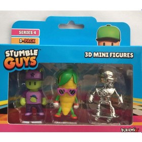 Resim Stumble Guys Seri 4 3'lü Mini Figür Abducted Guy 