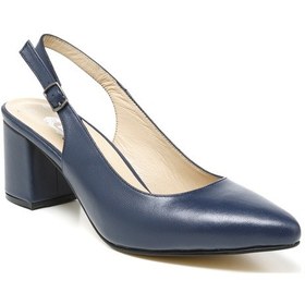 Resim Sandalet Kadın Rc-4008 Deriden Lacivert Lacivert 