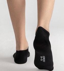 Resim SONNORS 6 Çift Uniseks Sneaker Kadın Erkek Çorap - Organik Pamuk Patik Spor Çorabı - Kısa Çorap Dikişsiz Rahat Kalıp - Beyaz Siyah Gri 
