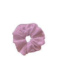 Resim Dev Boy 3'lü Muslin Saç Lastiği Pamuklu Saç Tokası Set Pembe 