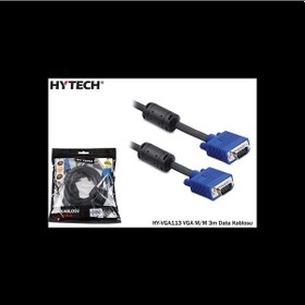 Resim Hytech Hy-vga113, 15pin, İki Ucu Erkek, 3mt, Vga Kablosu 