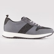 Resim Triko Füme Bağcıklı Erkek Sneaker Spor Ayakkabı - Gri 