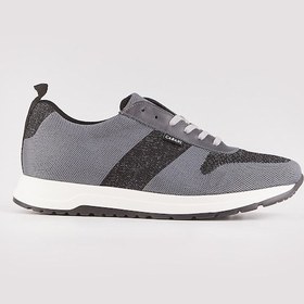 Resim Triko Füme Bağcıklı Erkek Sneaker Spor Ayakkabı - Gri 