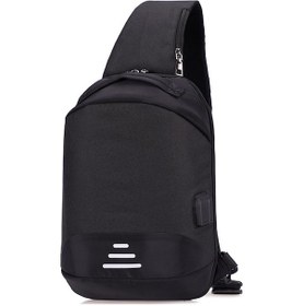 Resim Wezone Çok Amaçlı Usb Şarjlı Seyahat Çantası - Hırsızlığa Karşı Sırt Çantası & Omuz Çantası Seçenekli Siyah 