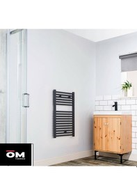 Resim Om Thermo Elektrikli Havlupan Radyatör 500 x 700 Antrasit Susuz 