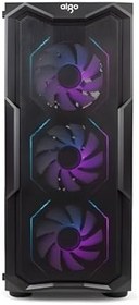 Resim Aigo AQUARIUS 650W Mid Tower Gaming Bilgisayar Kasası, ATX/M-ATX/Mini-ITX Uyumlu, 7 Fan Yuvası, 330mm Ekran Kartı Desteği, USB 3.0/2.0, 365x192x450mm, Üst Düzey Hava Akışı, Siyah 