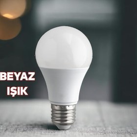 Resim Tasarruflu Ampul 12 W Led Lamba Beyaz E27 Duy 1150 Lümen Uzun Ömürlü 220 Volt Elektrik 1 Adet 