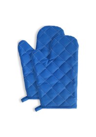 Resim Yanmaz Ve Isıya Dayanıklı Fırın Eldiveni 2 Eldiven Mavi 