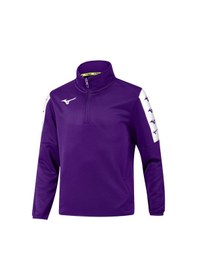 Resim Mizuno Nara Training Yarım Fermuarlı Erkek Eşofman Üst Mor Çok Renkli 