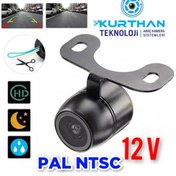 Resim Twogo KELEBEK MODEL ARABA GÖRÜŞ KAMERASI ÖN YAN VEYA ARKA KULLANIMA UYUMLUDUR 12 V 18,5 mm 