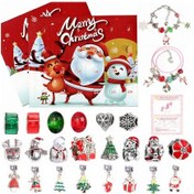 Resim Noel Ağacı Süslemeleri Noel 24 Advent Takvimi Kör Kutu Seti Kendin Yap Noel Hediyesi 