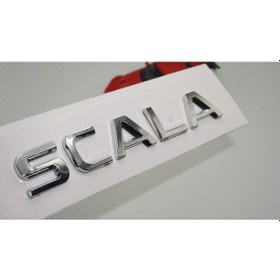 Resim Skoda Scala Bagaj 3M 3D Krom ABS Logo Amblem 