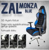 Resim Herkese Mobilya Zal - Monza Blue Üst Seviye Oyuncu Koltuğu 