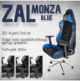 Resim Herkese Mobilya Zal - Monza Blue Üst Seviye Oyuncu Koltuğu 