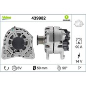 Resim Valeo ALTERNATOR 14V 90 A H5F 1.2 DOKKER LODGY CAPTUR SCENIC MEGANE III-IV - 439982 