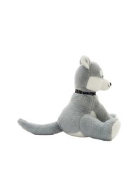 Resim Sevimli Peluş Sibirya Kurdu 50 Cm Uyku Arkadaşım Gri 