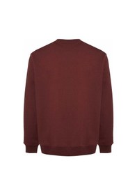 Resim Grimelange Travis Erkek Yumuşacık Kumaşlı Regular Fit Yuvarlak Yakalı Bordo Sweatshirt 