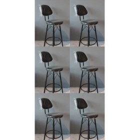 Resim Trendevim Bar Sandalyesi Bar Taburesi Mutfak Sandalyesi Cafe Sandalyesi 6 Adet Fiyatıdır 